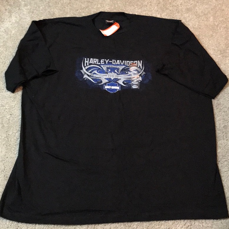 Nwt 2004 Harley Davidson Short Sleeve Tee Shirt- Motor City Farmington Hills, Mi